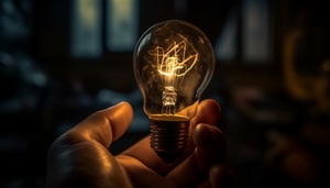 glowing-filament-ignites-inspiration-bright-ideas-indoors-generated-by-ai